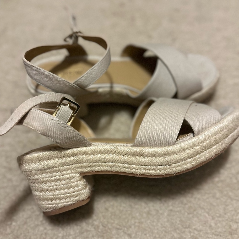 J. Crew Cream Espadrille Sandals - Picture 2 of 2